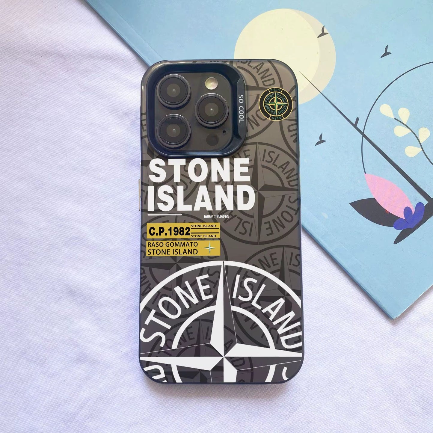Iphone 16 15 14 13 12 11 XS XR Mini plus Pro Max Iceland Stone Island and Cp Coque Shell Hull Mobile Cell Phone Case Back Cover