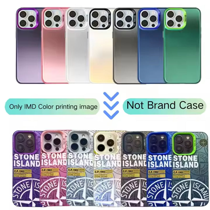 Iphone 16 15 14 13 12 11 XS XR Mini plus Pro Max Iceland Stone Island and Cp Coque Shell Hull Mobile Cell Phone Case Back Cover