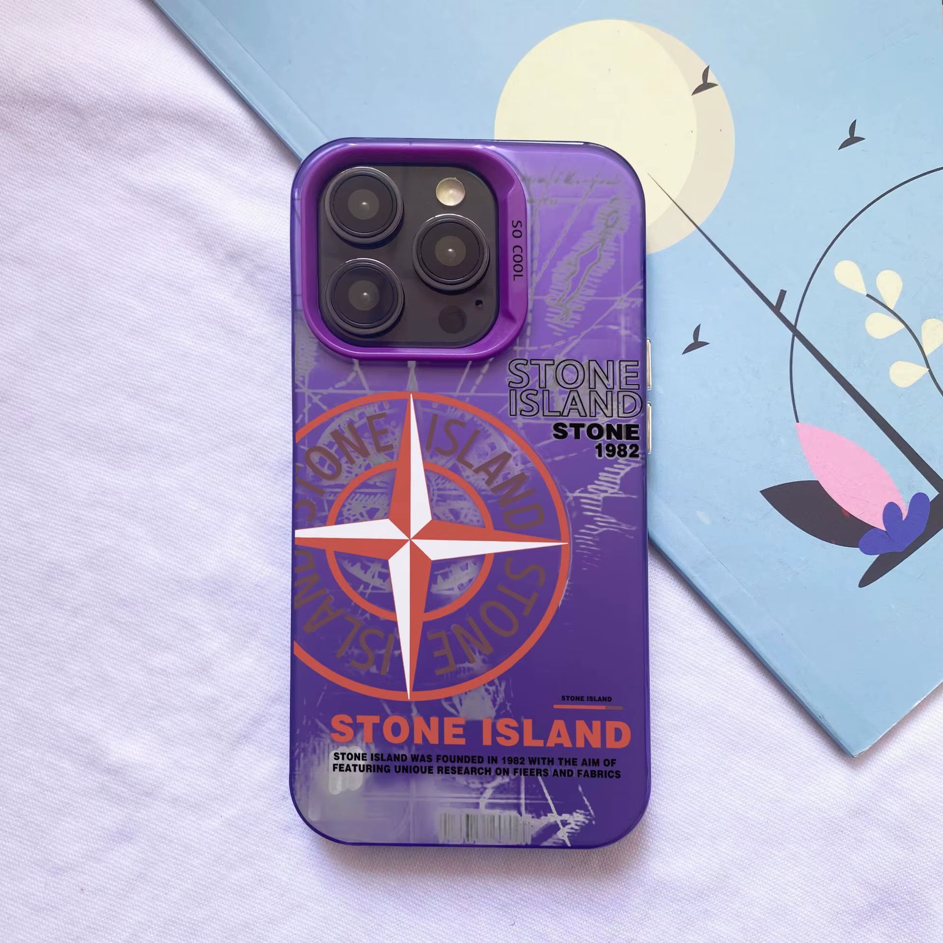 Iphone 16 15 14 13 12 11 XS XR Mini plus Pro Max Iceland Stone Island and Cp Coque Shell Hull Mobile Cell Phone Case Back Cover
